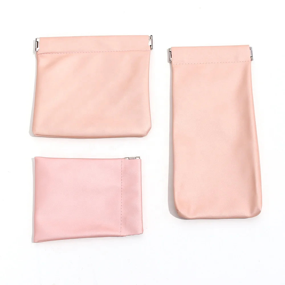 Dreamshow Waterproof Magnetic Gift Pouch Leather Bags for Jewelry Suede Jewelry Pouch Packaging