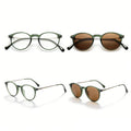Durable Lightweight High Quality Half Titanium Acetate Unisex Designer Round Eyeglasses Frames OEM