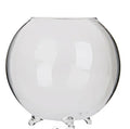 Custom Made Hand-blown Clear Round Ball Hydroponic Glass Terrarium Fishbowl Glass Vase with Feet