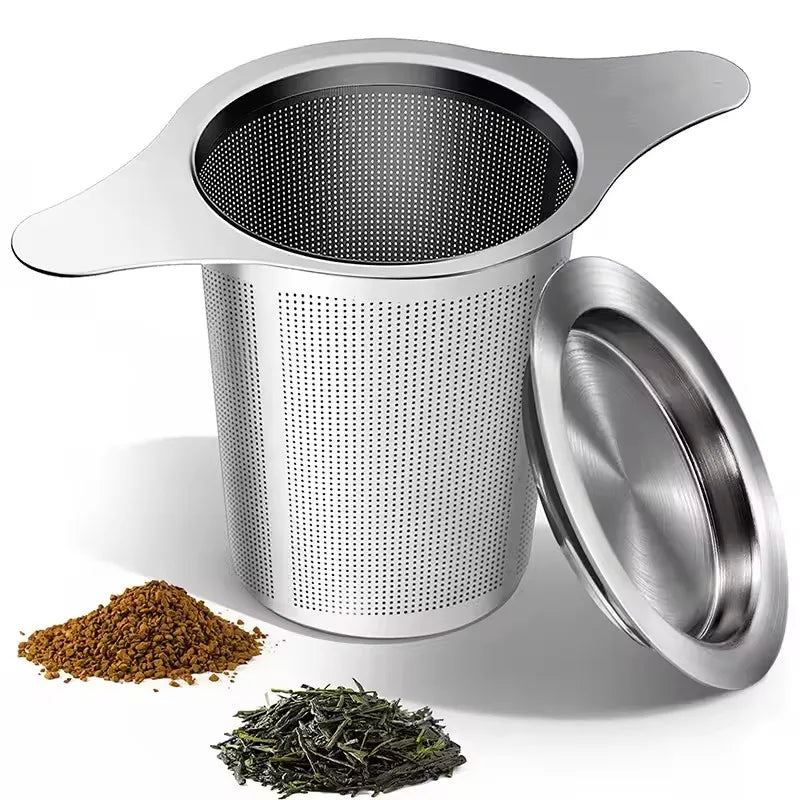 Wholesale Stainless Steel Tea Infuser Large Capacity Loose Leaf Tea Coffee Steeper with Handle Metal Mesh Strainer Tea Holder