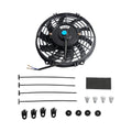 Universal 12V 80W Transmission Oil Cooling Aluminum Radiator Slim Fan Kit Car Fan