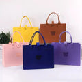 MU Cheap Price Felt Bag Small Bear Gift Bag Handbag Grocery Cute Animal Reusable Shopping Felt Tote Bag