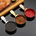 304 Stainless Steel Dipping Sauce Cup With Handle Gold Mini Condiment Bowl Ramekin For BBQ Restaurant Tomato Sauce Serving Dish
