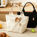 Portable Waterproof Insulated Canvas Cooler Bag for Women Girls Kids and Children Thermal Lunch Picnic Bag