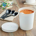 Wholesale Premium Medium Size Paper Ice Cream Cups with Lids OZ Frozen Dessert Containers Cold and Hot Food Soup