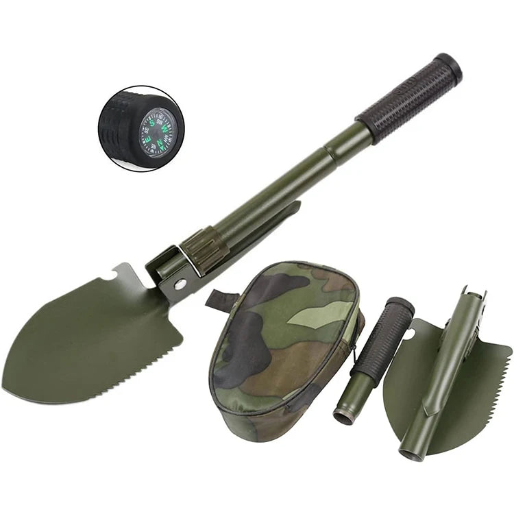 4 in 1 Folding Garden Shovel Camp Shovel Multi Tool