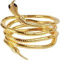 Punk Jewelry Creative Funny Bracelet Bendable Necklace Popular Exaggerated Snake Head Bracelet for Women Man