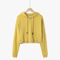 300gsm Heavy Cotton French Terry Lining Drop Shoulder Crop Hoodie