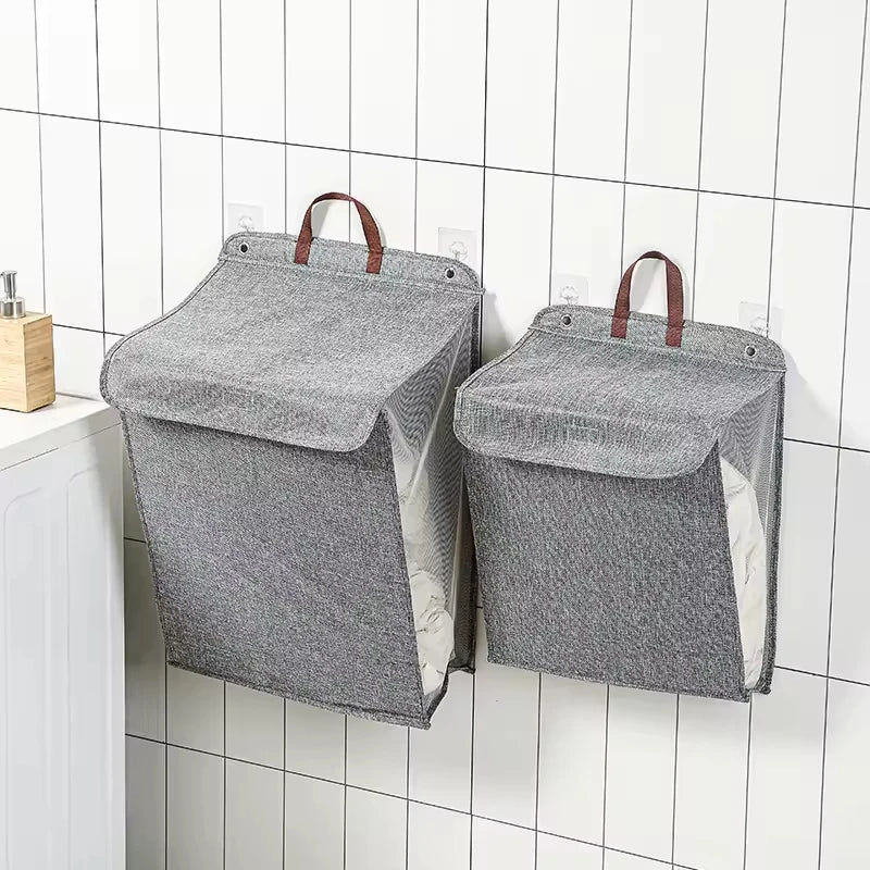 Multi-functional Wall Hanging Laundry Storage Basket Dormitory Collapsible Laundry Baskets for Clothing