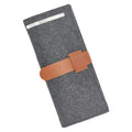 Hot Selling Felt Travel Jewelry Organizer Portable Roll up Felt Jewelry Storage Bag Foldable for Rings Customize Logo
