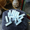 Natural Blue Aquamarine Loose Designer Gemstone Wholesale Cylinder Cut Jewelry Making Supply