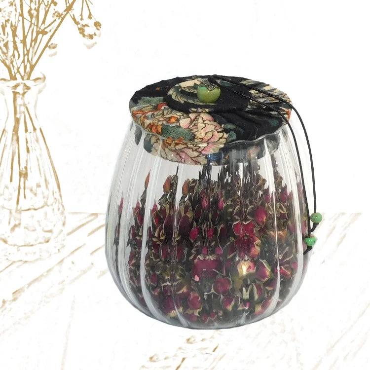 Pumpkin Household Glass Tea Coffee Sugar Storage Jars Canisters