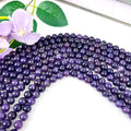 Natural Crystal Beads Wholesale Supplier Crystal Healing Stone Semi-finished Necklace Purple Mica Stone Necklace for Selling