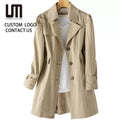 Liu Ming Korean Fashion New Products Trendy Women Casual Solid Color Loose Windproof Trench Coat