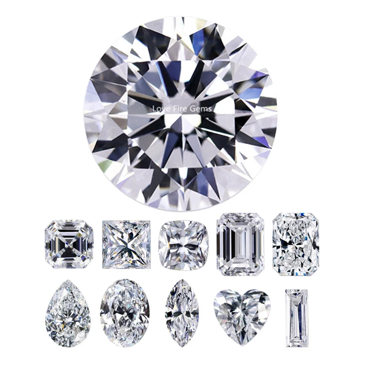 Wholesale Gra Certified Synthetic Super White d Color Moissanite Stone Price Vvs Diamond Loose Moissanite