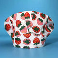 Women's Cook Hat Round Puffy Hat Cartoon Chef Cap Kitchen Work Cleaning Cap