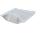 Doypack White Kraft Paper Bottom Seal Bag Snack Bean Dry Food Zipper Stand up Pouch