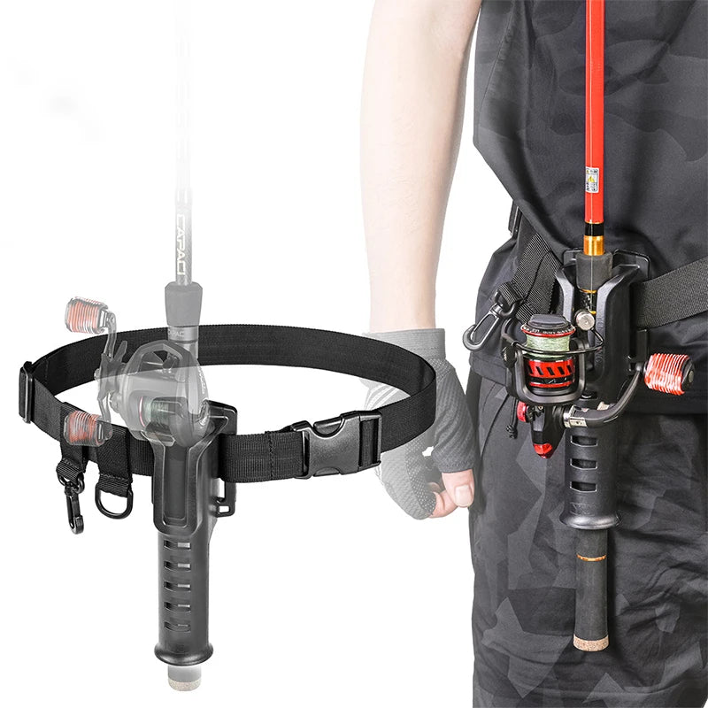 LETOYO Fishing Rod Waist Belt Rod Holder Bracket Portable Fishing Belt Waist Wholesale Waist Belt Fishing Rod Holder