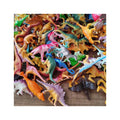 100pcs/lot Simulation Mini PVC Dinosaur Dolls House Figurine Toy for Children's Educational Toys Jurassic Period Animals GIfts