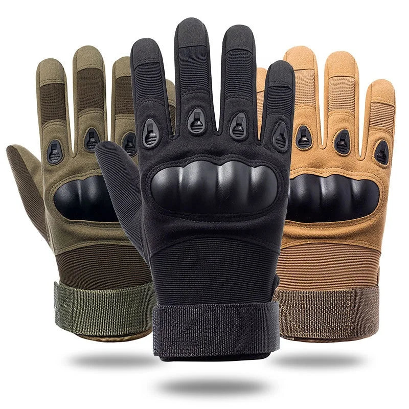 Outdoor Sport Protective Full Finger Assault Tactical Gloves for Motorbike Riding & Cycling Polyester Molle Equipment