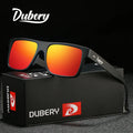 DUBERY New Design Carbon Fiber Polarized Sunglasses Outdoor Driving Sports Luxury square Sunglasses 2023