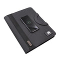 2025 Newborn Unique B5 Zipper Notebooks Diary Planners with Power Bank Wireless Charger 16GB USB LED LOGO for Christmas Business