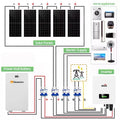Hybrid System Solar Kit 5Kw 10Kw 12Kw 15Kw 18Kw 20Kw 25Kw 30Kw Off Grid Solar Power Energy System Storage Home Commercial