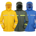 Hot Sell Cheap Waterproof Breathable Unisex Jacket Pants Motorcycle Cycling Raincoats Set