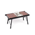 IGT Aluminum Alloy 7075 Outdoor Folding Table Lightweight BBQ Portable Adjustable Height Modern Panel for Bedroom