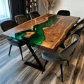 Luxury Live Edge River Coffee Table Wood Slabs Dining Tables Epoxy Resin River Tables Custom Made Solid Wood
