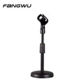 Round Base Desktop Table Microphone Mic Holder Stand with Clip