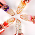 Vegan Organic Your logo Lipstick Crystal Jelly Temperature Color Changing Flower Moisturizer Lips Care Lip Balm