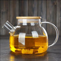 1000ml Glass Teapot WithLid Removable Infuser Stovetop Safe Tea Kettle Blooming and Loose Leaf Tea Maker