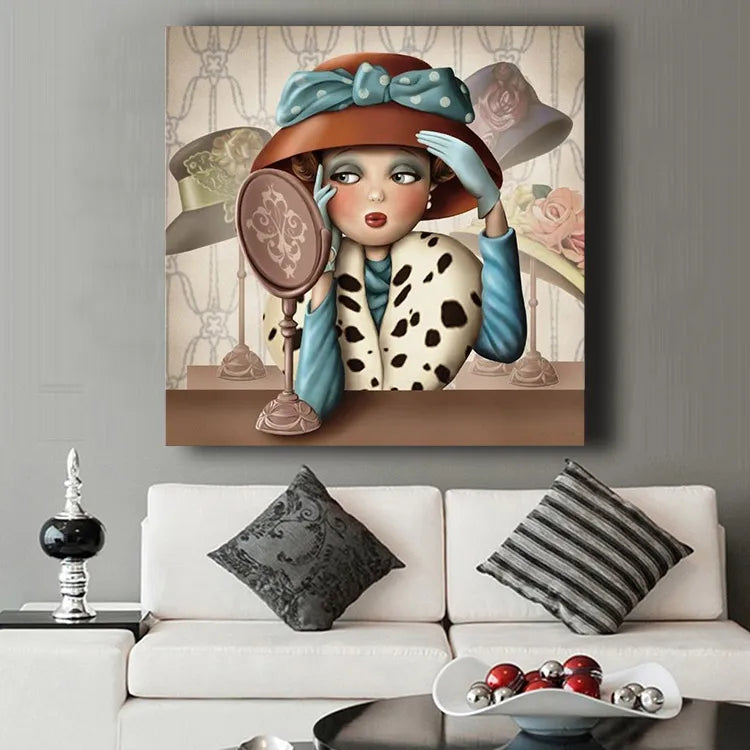 Ever Moment Diamond Art Painting Cross-stitch Drawing Sets Cartoon Lady Mosaic Picture Kids Crafts Beadwork Room Decor 3F2639