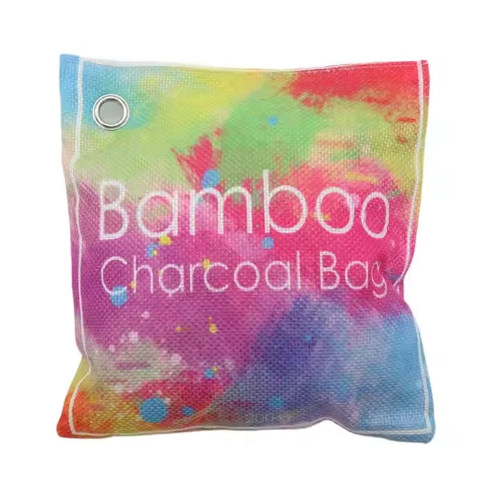 Custom 200g Bamboo Charcoal Air Freshener Bag Home and Car Odor Absorber Purifying Bags