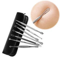Factory Price 7PCS Pack Blackhead Remover Tool Stainless Steel Pimple Blemish Comedone Extractor Face Care Beauty Tool Set Kit