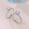 Wholesale Engagement & Wedding Ring 18K White Yellow Gold with D VVS Moissanite & Diamond High Quality Product