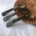 HZ Vietnam Accessories Ice Mother of Pearl Spoon Olive Cutlery Mother of Pearl Spoon and Fork Set