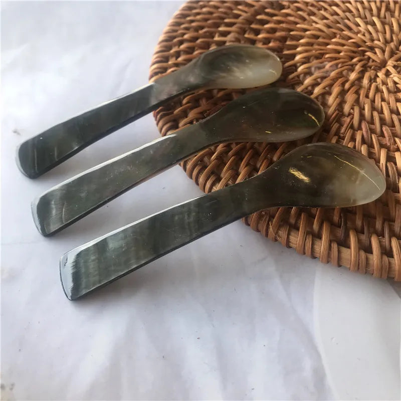 HZ Vietnam Accessories Ice Mother of Pearl Spoon Olive Cutlery Mother of Pearl Spoon and Fork Set