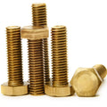 Brass Hex Head Bolts High Gloss Anti-Corrosion Decorative Electrical Plumbing Replacement Hex Industrial Fasteners