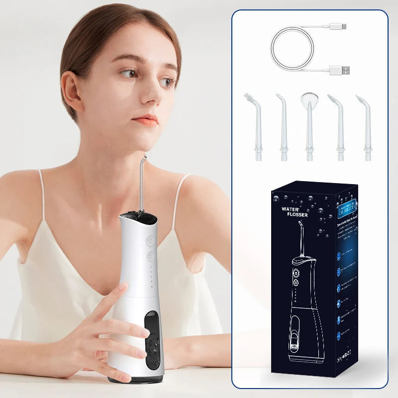 Oral Irrigator OEM/ODM Water Floss Manufacturer 300ml Dental Jet Water Pick Portable Cordless Teeth Cleaning Water Flosser