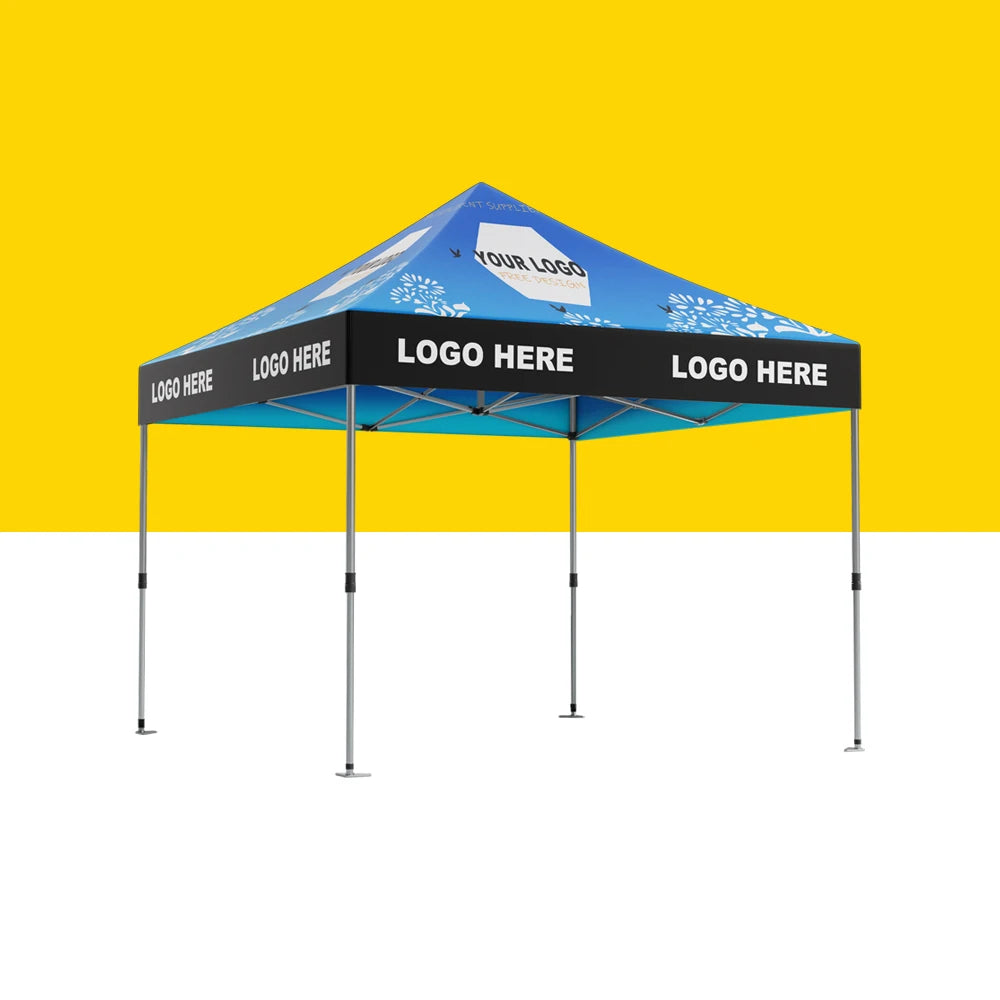 Hot Sales Custom Printing 10x10 10x15 10x20 Easy Pop up Outdoor Gazebo Oxford Waterproof Exhibition Trade Show Canopy Tents