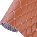 Customizable Thick PVC Waterproof Roll Quilted Embroidered Diamond Stitch Sofa Floor Interior Car Seat Bag Furniture Decorative