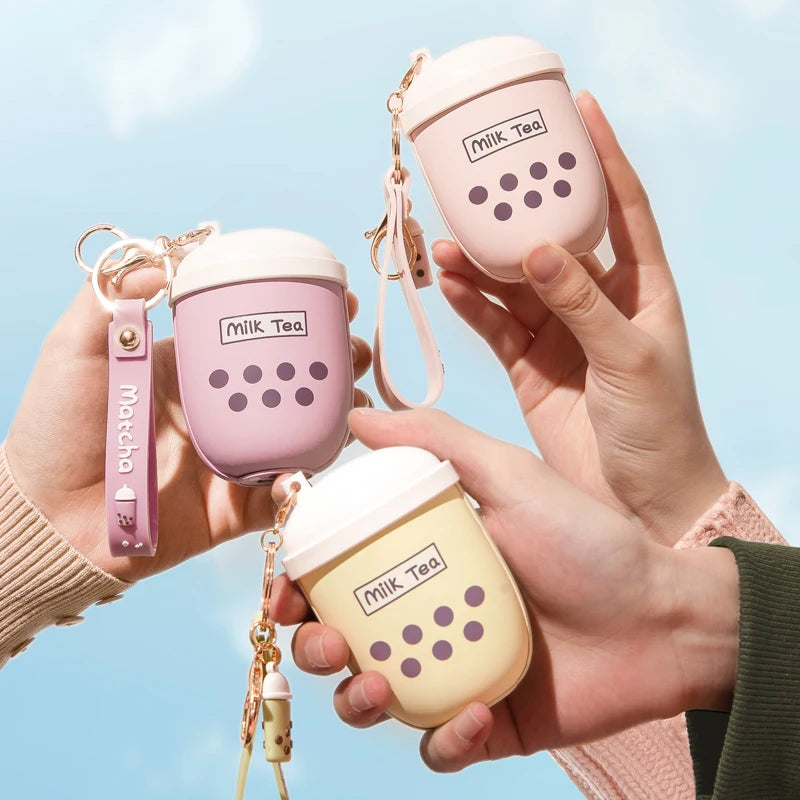 NEW RK-C94 Portable Design Milk Tea Cup Shape Rechargeable Hand Warmer Portable Power Bank 5000mah Fast Heating Hand Warmer