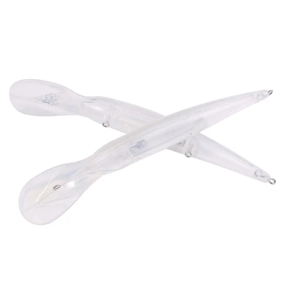 Wholesale 165mm 21g Unpainted Minnow Lure Blank Hard Bass Fishing Bait Made of Metal and ABS for River Lake Stream Fishing