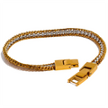 JINYOU 772 Men 22cm Waterproof Jewelry High Quality Cubic Zirconia Stainless Steel Chain Stylish Bracelet Bangle Fashion Bijoux
