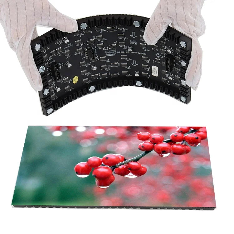 HLT P2.0 Flexible LED Poster Display with Soft Screen for Companies & Hospitals 3-Year Warranty