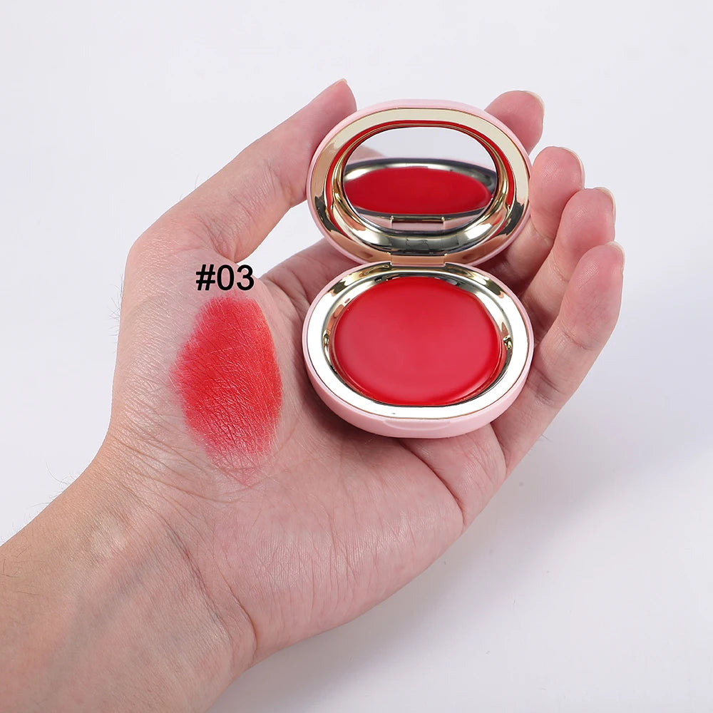 High Quality 5 Colors Cream Blush Palette Long-lasting Private Label logo Face Blush Waterproof Cream Blush