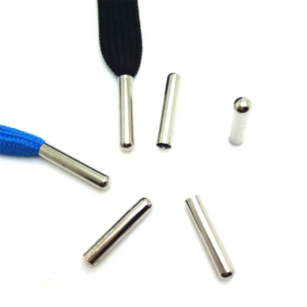 Custom Engraved Logo Aglet Brass Metal String Tip with Durable Nickel-Free Finish and Cylinder Shape for Hoodies and Shoelaces