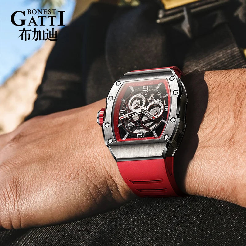 New Popular High Quality Automatic Mechanical Watch Luxury for Men Waterproof  Stainless Steel Watch